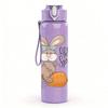 1PC Hello Spring Bunny 750ml Color Plastic Sports Water Bottle Leakproof Flip Straw Lid Suitable for Sports Office Home Use