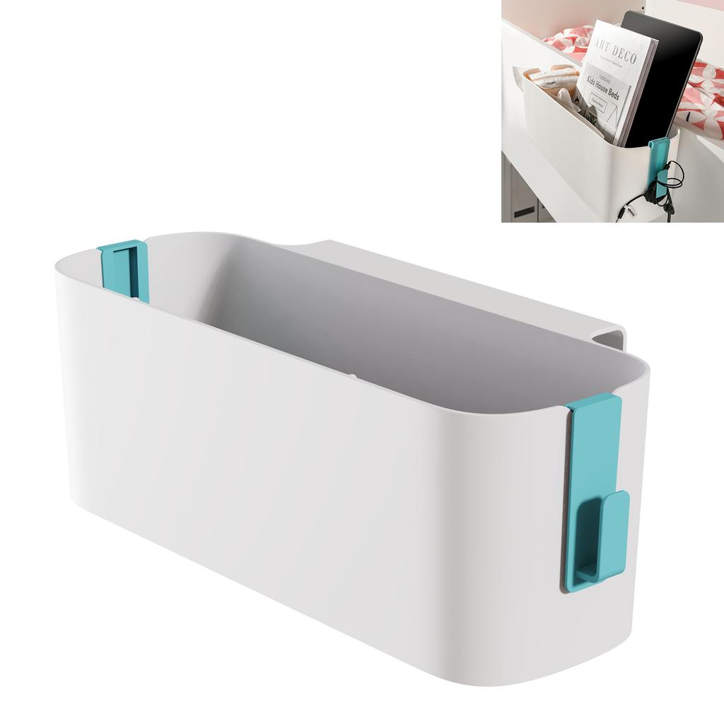 Hanging Bed Organiser Storage Basket Bed Hanger With Detachable Hooks For Book Magazine Toy Mobile Phone