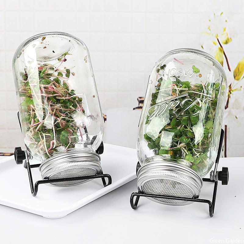 1 шт. набор для проращивания семян, крышки для горшков для выращивания ростков, гидропонный проращиватель бобов, горшок для рассады для домашнего хозяйства с широким горлом