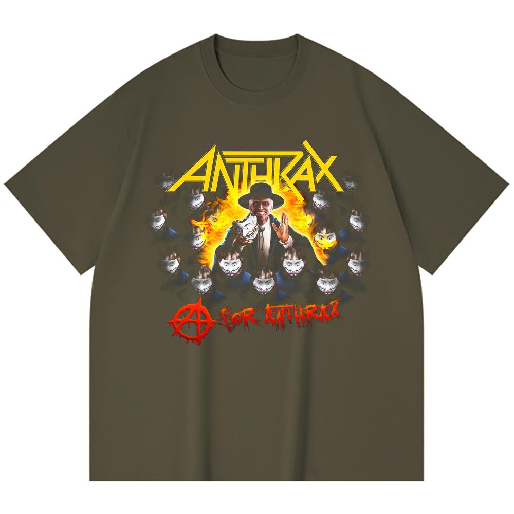 Хлопковая футболка плотностью 230 г/м² 100% Хлопок Heavy Metal Футболка с принтом рок-группы Популярная музыка Унисекс Тяжелая хлопковая футболка