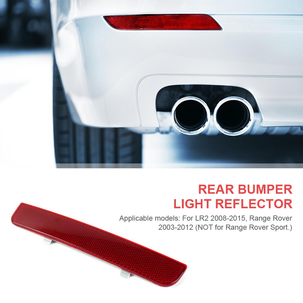 1 шт. светоотражающая накладка на задний бампер автомобиля, пластиковая, левая и правая, отражатель для LR2 2008-2015 Range Rover 2003-2012 LR006349 LR006348