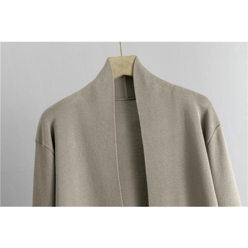 Осенне-зимний женский трикотажный костюм больших размеров Lazy Temperament без рукавов, жилет, свитер, кардиган, брюки