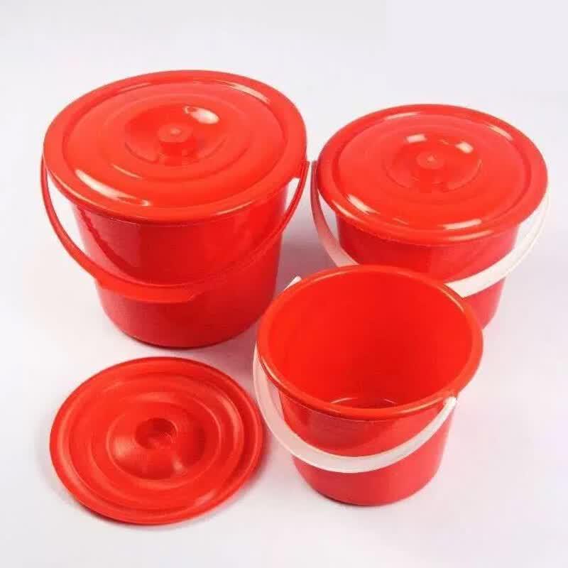 JIANGPU Portable Plastic Bucket with Lid