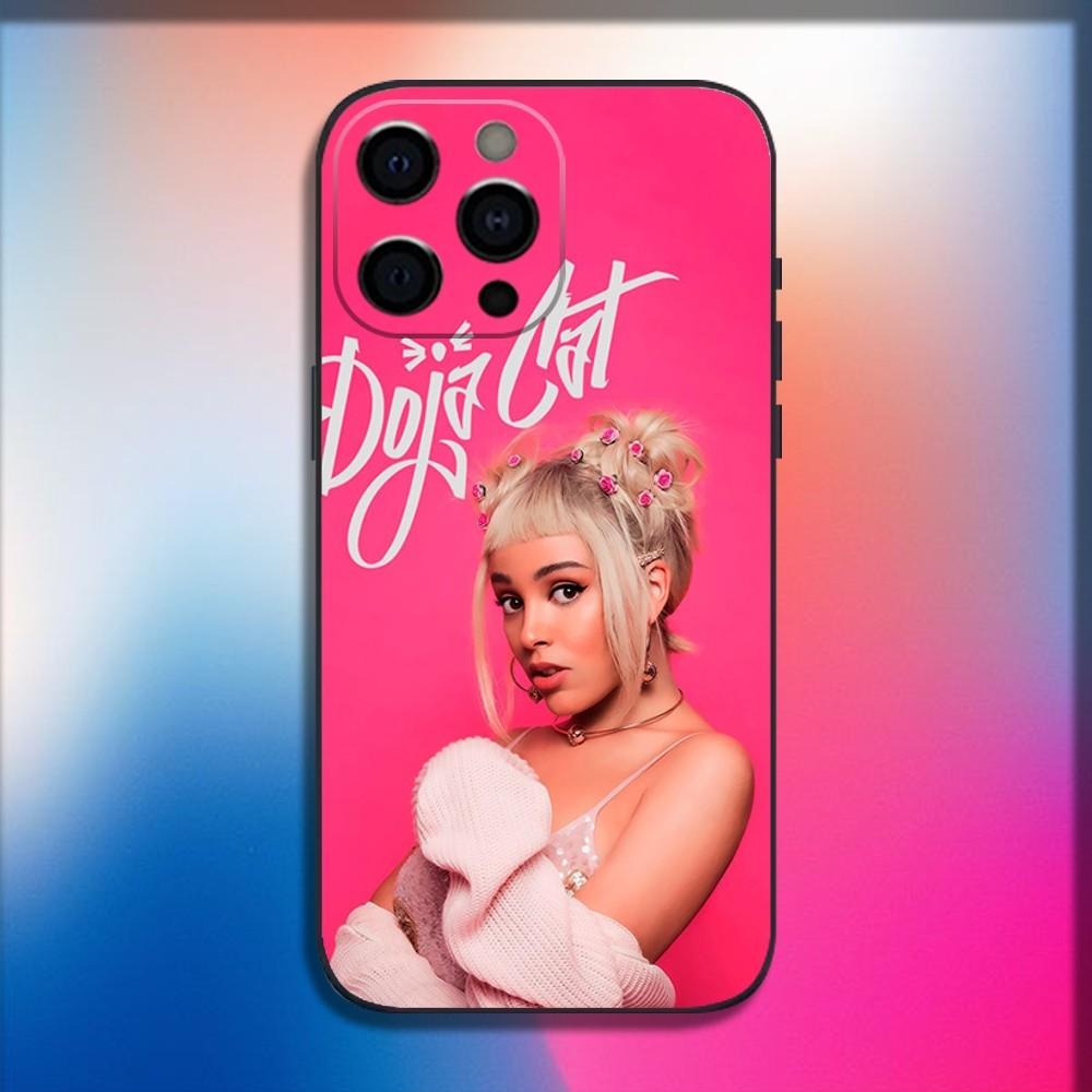 Чехол для телефона singer D-Doja Cat для iPhone 16,15,14,13,12,11,Pro,X,XS,Max,XR,Plus,Mini Мягкий черный чехол