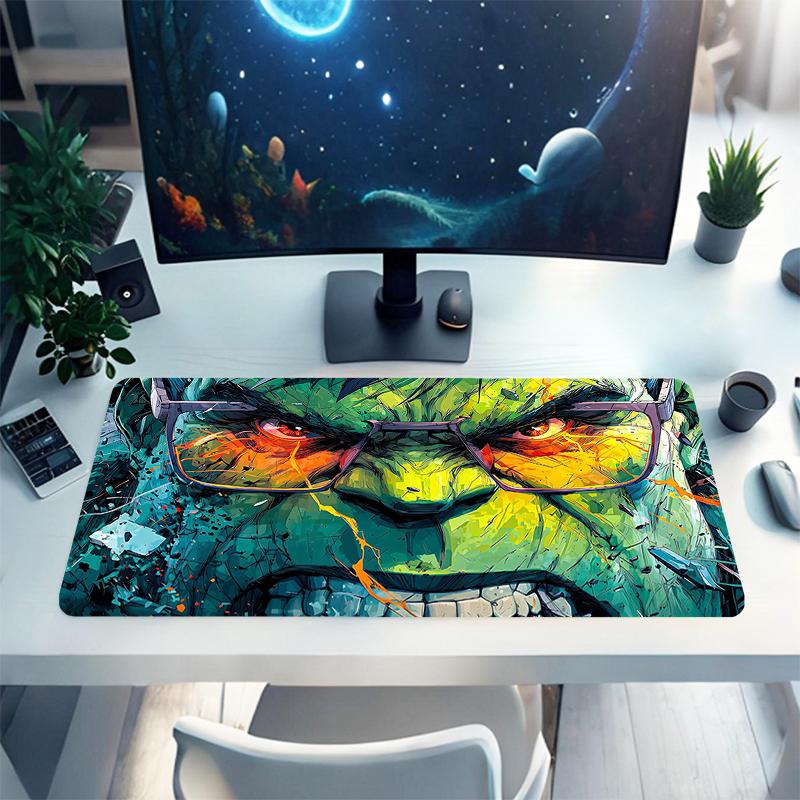 1Pc Superhero Glasses Smash Gaming Mouse Pad Keyboard Desk Mat Non-slip Rubber Lock Edge Waterproof Computer Mousepad for Office Home Decor Y1247