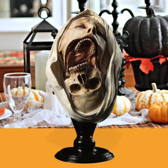 Украшение статуи Хэллоуина, долговечная реалистичная жуткая скульптура, устойчивая к атмосферным воздействиям, нетоксичная садовая декорация, реквизит для вечеринки в честь Хэллоуина, ежедневный показ