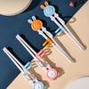 Beginner Kids Chopsticks Easy Use Children Learning Chopsticks Cute Cartoon Fun Learning Helper Child Tableware