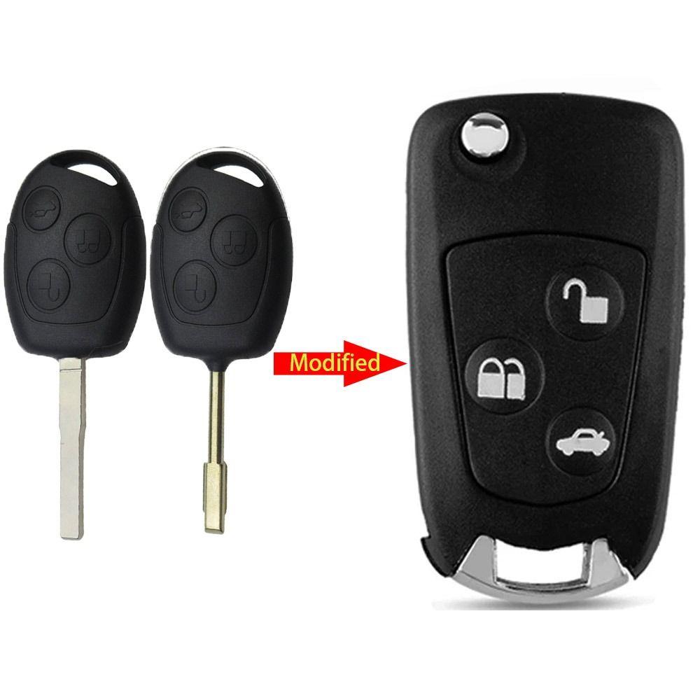 Складной чехол для дистанционного ключа Filp Remote Key Shell для Ford Focus Mondeo 2 3 Festiva Fiesta Car Key