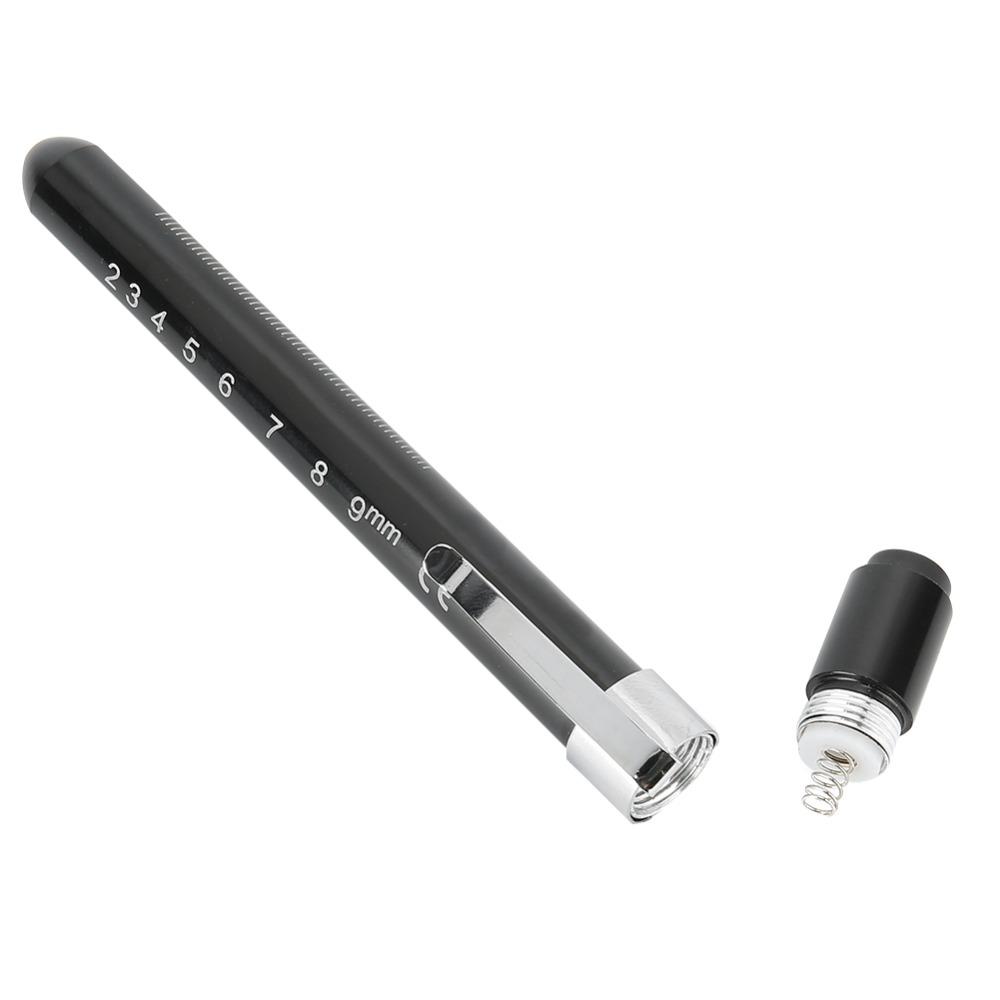 Black Color Medical Pen Light Metal Material Pocket LED Pen Light Professional Medical