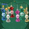 6 шт./кор. рождественские подвесные конфеты-орнаменты со шнурком, небьющиеся многоразовые гальваники, рождественская елка, маленький сладкий кулон