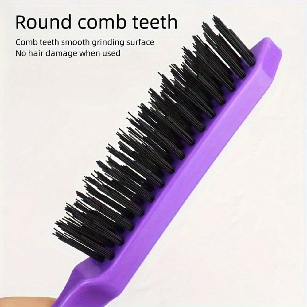 1pcs Pointed Tail Three Row Hair Comb, Fluffy Hair Styling Comb, Hair Cleaning And Hairdressing Tools