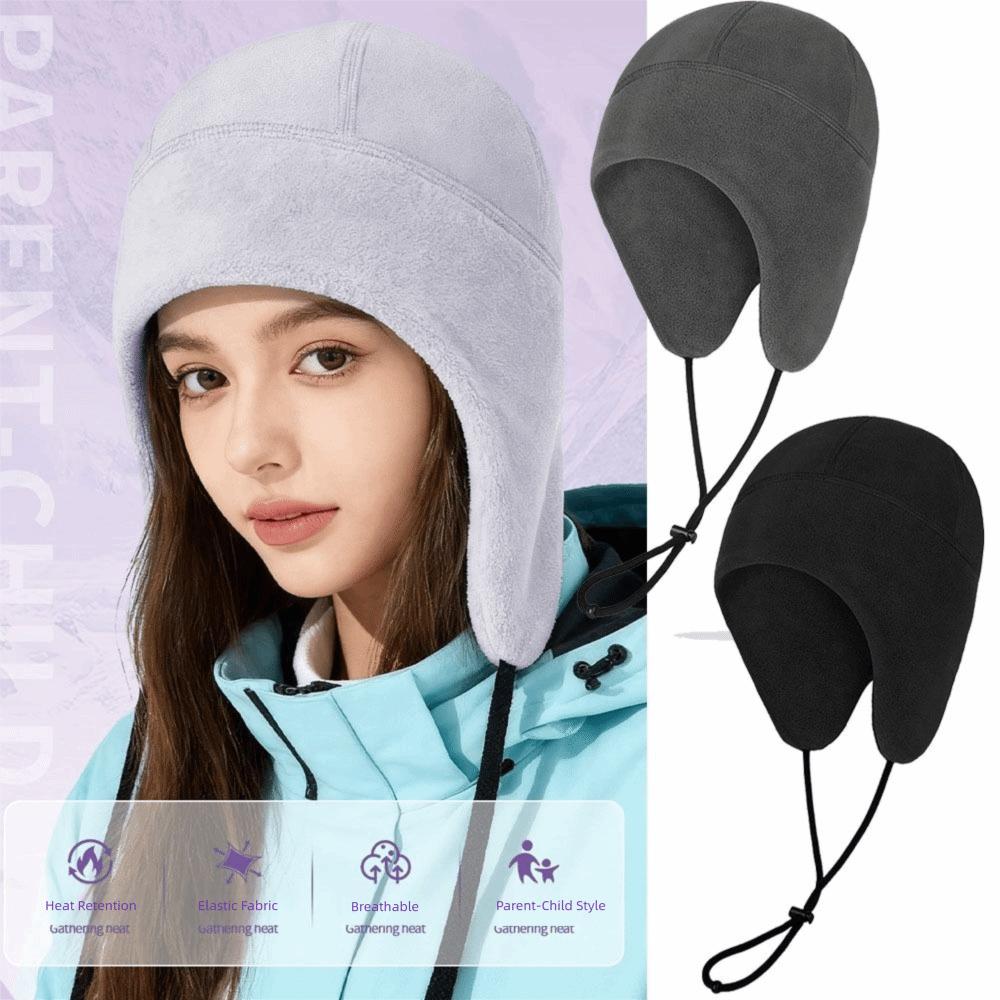 Bonnet Style Winter Fleece Caps Warm Earflap Protection Warm Bicycle Headwear Cycling Headwear Beanie Cap Outdoor Sports