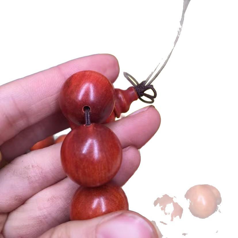 Indonesian Blood Dragon Wood Transparent Prayer Beads Bracelet
