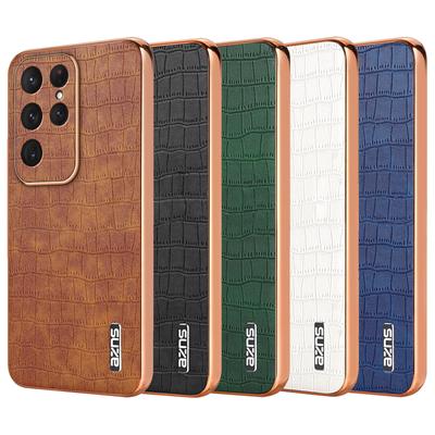 Роскошный чехол из крокодиловой кожи для Samsung Galaxy S24 S25 Ultra S24 FE, противоударный защитный чехол и усиленная крышка объектива камеры