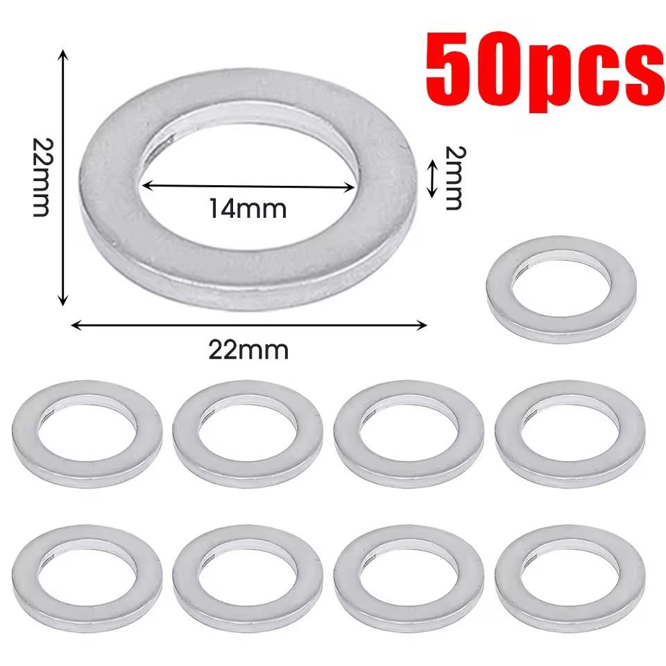For Honda Accord Civic CRV CRZ HRV Acura 14MM Oil Drain Plug Crush Washer Gasket 9410914000 94109-14000 94109 14000 Fit2006-2018