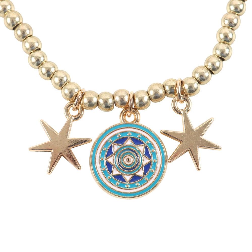 Something Different Браслет-шарм с бусинами «Всевидящее Око»