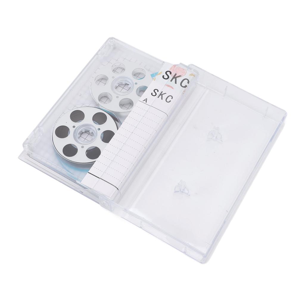 Reel to Reel Blank Cassette Tape 46 Minute Recording Time Low Noise Blank Music Cassettes for Recording Music