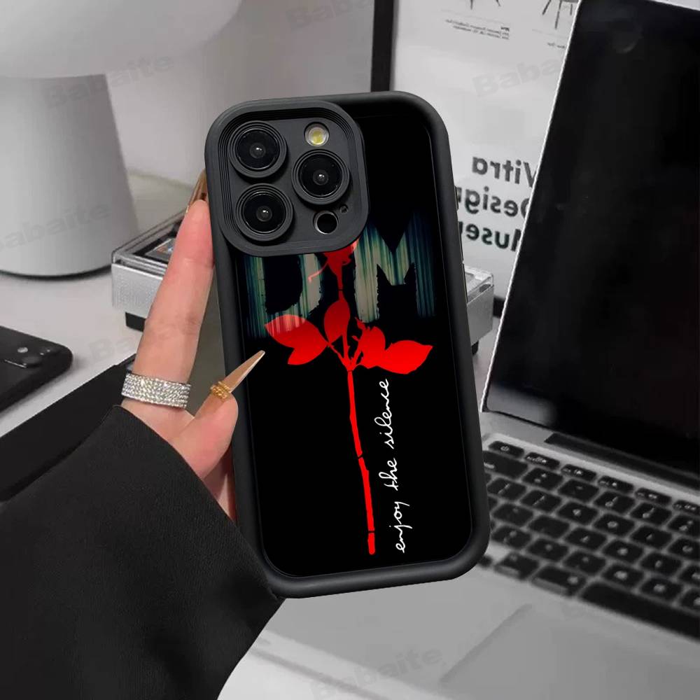 Чехол для телефона Rock-группы D-Depeche Mode для IPhone 16 15 14 Plus 13 12 11 17 Pro Max Pro Мягкий чехол