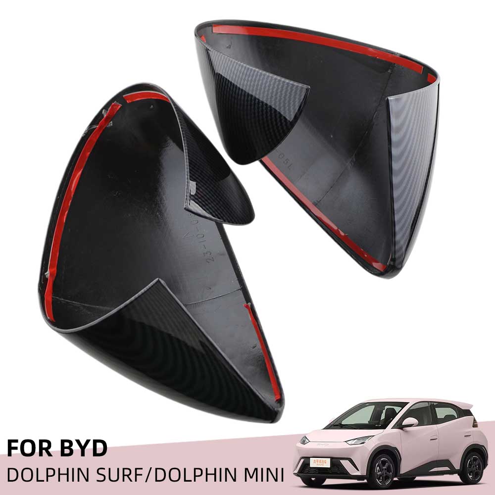 For BYD Dolphin Mini Seagull Dolphin Surf 2024 2025 Pair Rearview Mirror Cover Side Reversing Mirror Caps Trim Car Accessories