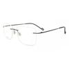 Rimless Rectangle Matte Black SmaRtbuy Collection Henny Rt 009 C5 Fashion Unisex Eyeglasses