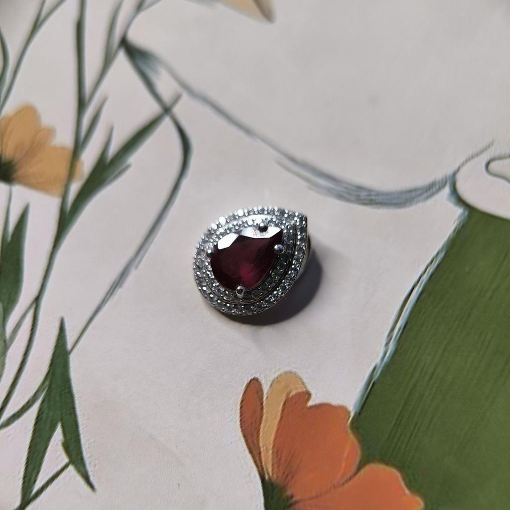 Серебряная подвеска с рубином 3.001ct (2182443)