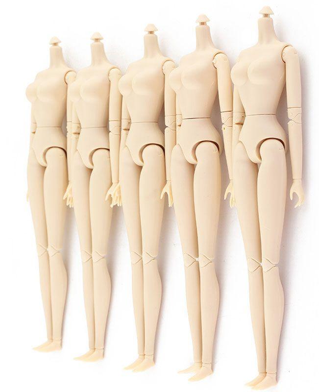 Высокое качество 1/6 аксессуары для кукол BJD, 28 шарниров для куклы 11,5 дюймов, подвижное обнаженное тело куклы телесного цвета и 5 пар сменных рук куклы