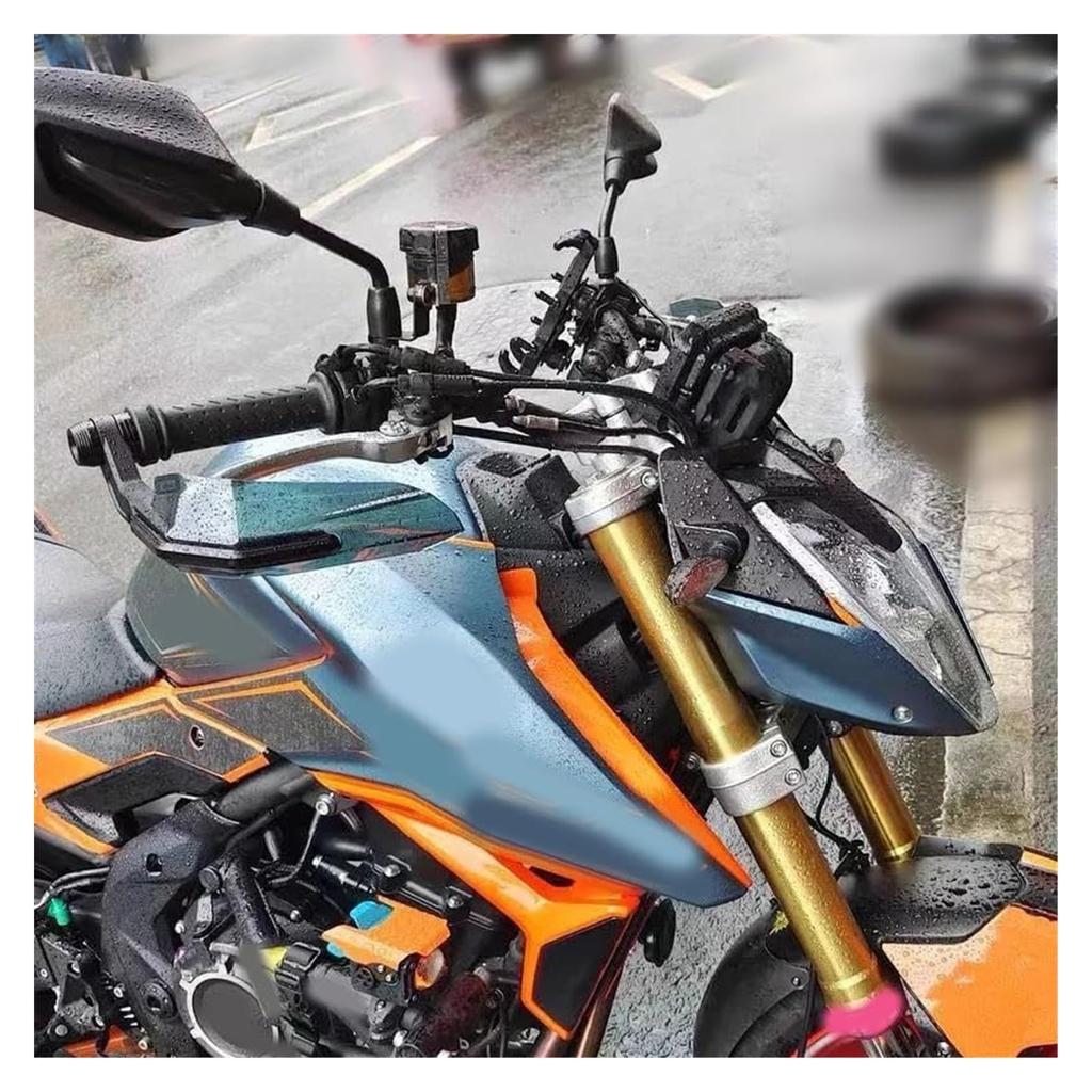 For Knuckle Guards and Handguards, Ninja 250, 300, 400, 650, 1000, 1000SX, Ninja 650 Motorcycle Handguard Shield, Windshield (Black)