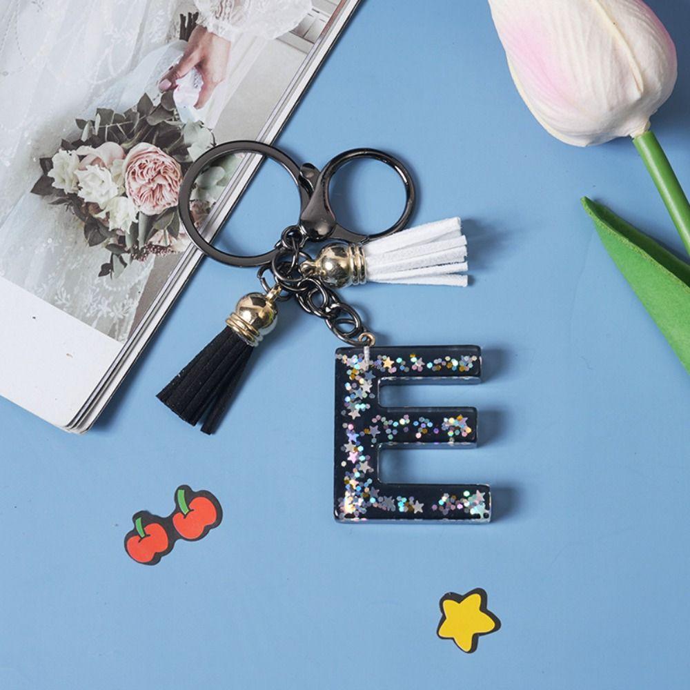 Изысканный Английский Алфавит Сумка Подвеска Буквы A-Z Алфавит Инициалы Блестящий Брелок Женский Подарок