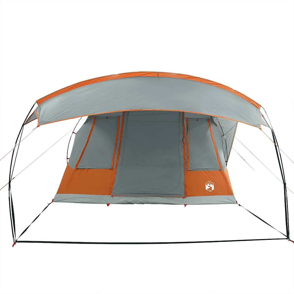 Vidaxl Namiot Turystyczny, 5-Os., Szaro-Pomarańczowy, Wodoszczelny