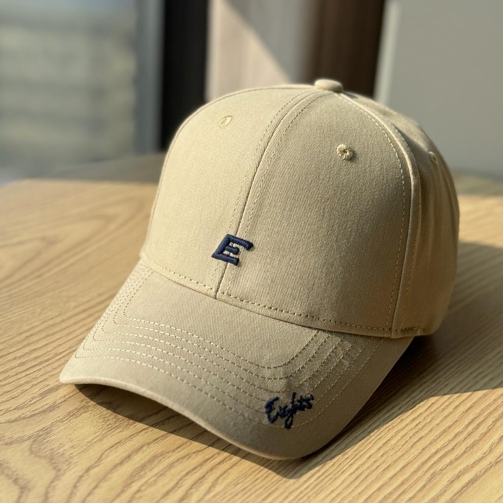 2026New embroidered letter baseball cap for men and women, versatile hard-top duckbill cap for casual sports, makes the face look smaller and