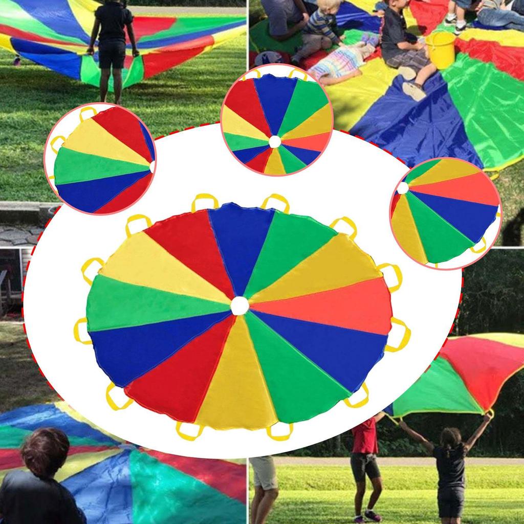 Играть в парашют с ручками координация рук и глаз кооперативные игры радуга для детей Главная