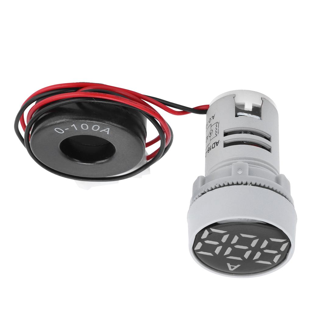 Цифровой измеритель тока, амперметр с кристаллической панелью, круглый индикатор сигнала переменного тока 220 В AD16?22ДСА