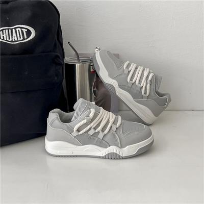 Кроссовки на платформе женские весна-осень 2025 года новые студенческие повседневные кроссовки для уличной стрельбы универсальные ретро-модные кроссовки