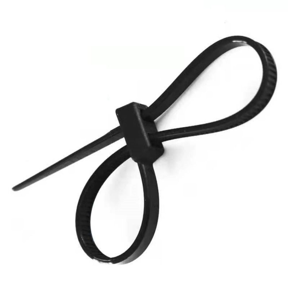 100Pcs CS Electrical Wire ties Zip Tie Double Flex Tie Band Cable Ties Fasten Loop