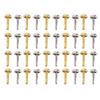 40 Pcs 6mm Mini Brads Gold Silver Electroplating Round Brass Metal Paper Fasteners Brads for DIY Craft Scrapbooking