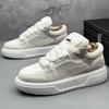 Fashion Trend Men's Clunky Sneakers White Breathable Mesh Sport All Match Platform Shoes Casual Fashion Outdoor Jogging Walking Flat