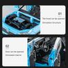 1/22 Toyota RAV4 SUV Alloy Diecast Model Car Toy 6 Doors Can Be Opened Pull Back Sound and Light Vehicle Toys Collectibles Gifts