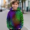 Kids Boys Hoodie Long Sleeve 3D Print Gradient Children Tops Fashion Daily Daily Indoor Outdoor Regular Fit 3-13 Years