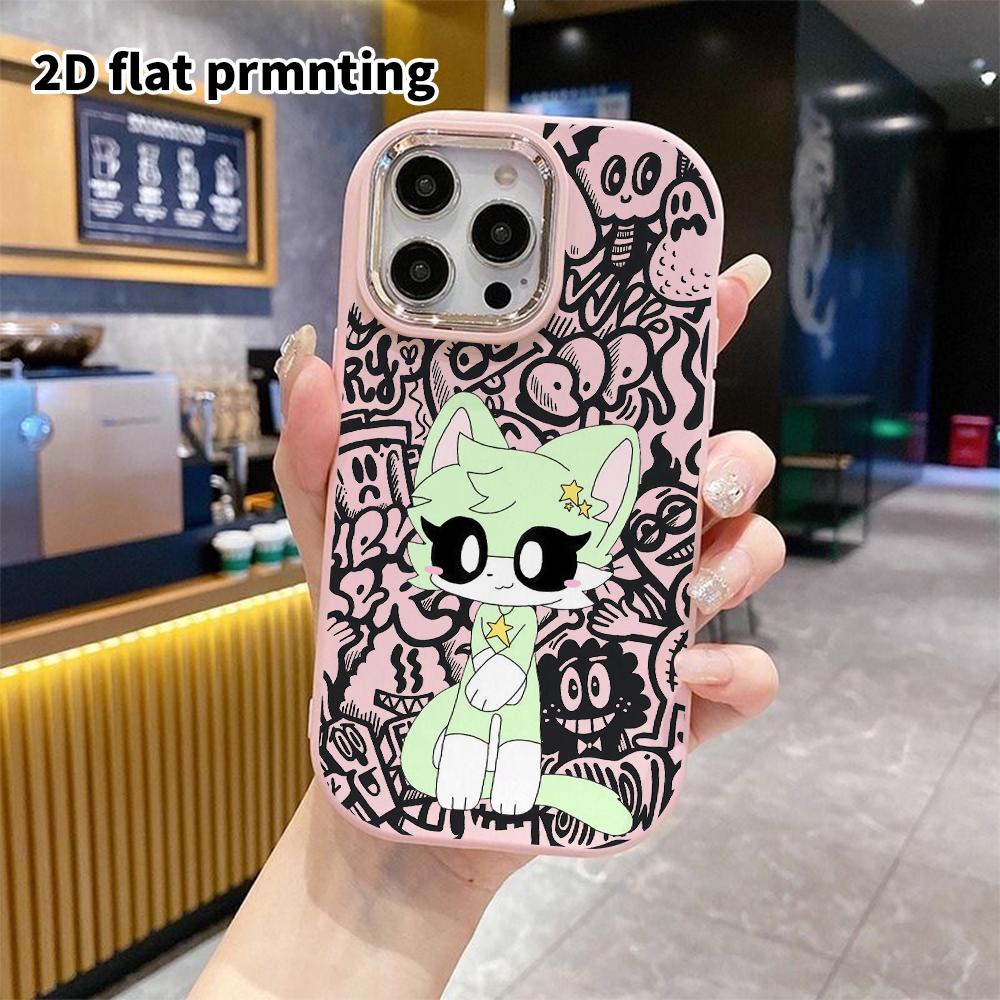 Phone Case: 2D flat design suitable for iPhone 18 17 16 15 14 13 Pro protective case, couple style, star decoration, Christmas and Halloween gift