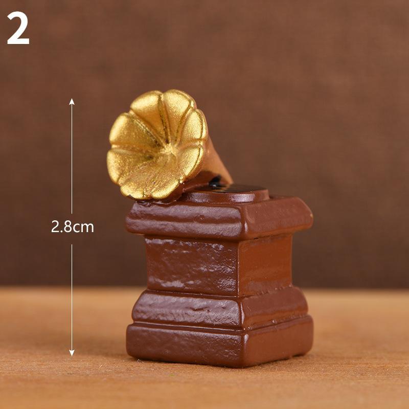 3 шт. ретро ностальгическая камера диктофон мини смоляное украшение украшение для дома гостиная фото реквизит украшение