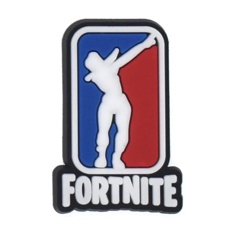 Пряжка для обуви Fortnite Очаровательный DIY шарм для Crocs Женская садовая обувь Украшение Вечеринка Девочки мальчики Подарки Идеальный подарок