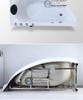 Triangular Fan-Shaped Bathtub with Bubble Massage, LED Lights, and Adjustable Temperature, 1.3m to 1.7m.
