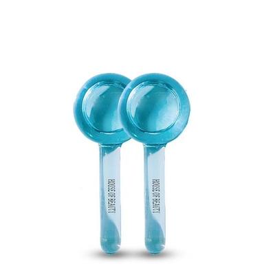 Ледяные шары House Of Beauty, охлаждающие хрустальные шарики-роллеры с ручкой, массажные инструменты для лица и шеи, круг вокруг глаз (Синий, 2 шт.)
