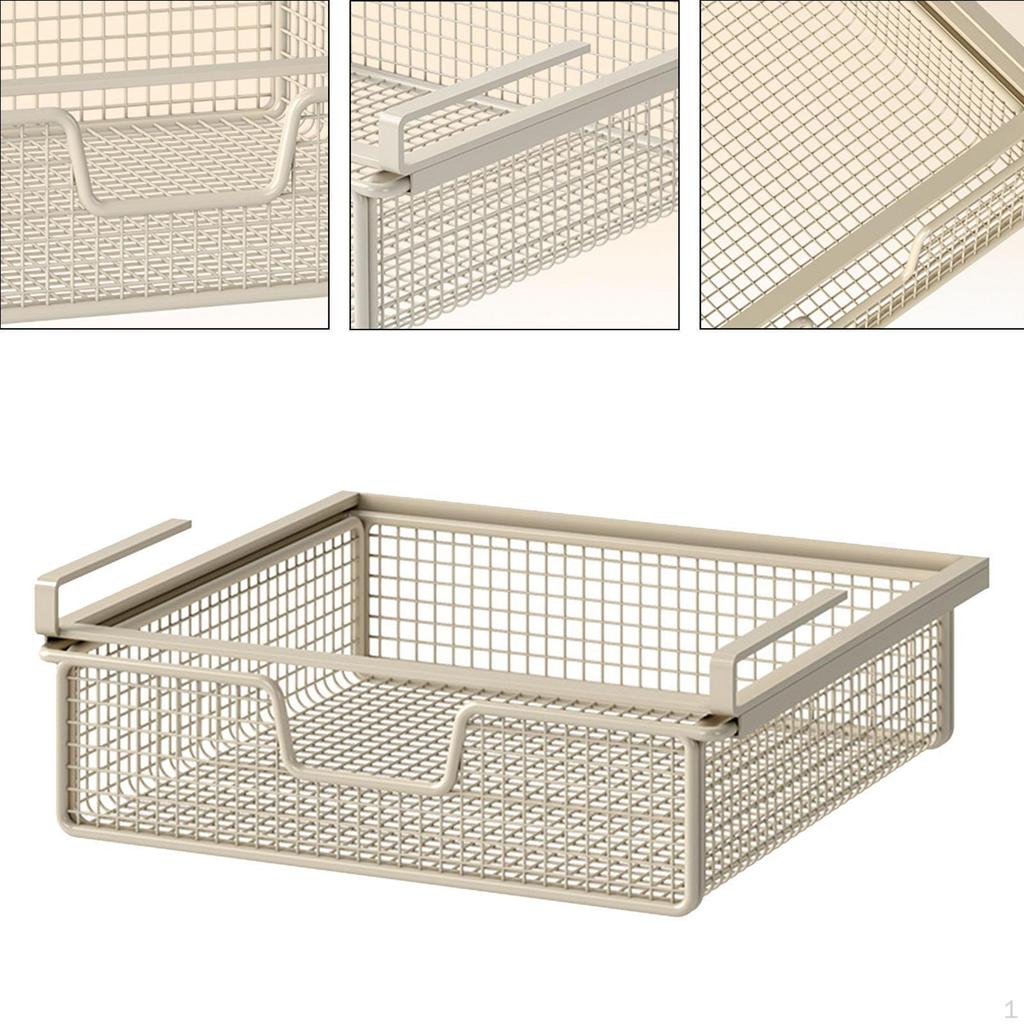 Under Shelf Storage Basket Clothing Sorting Rack Sturdy Multiuse Underwear Box for Home