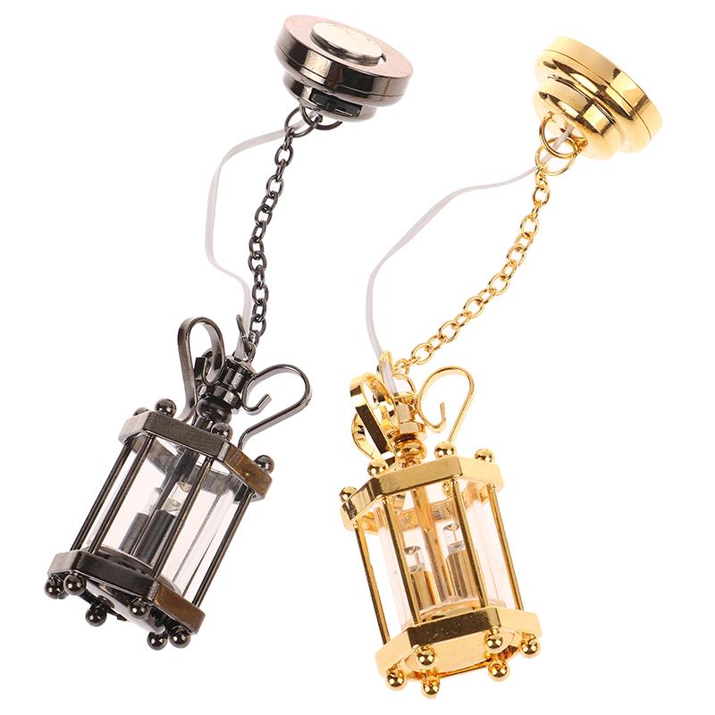 1:12 миниатюрный потолочный светильник для кукольного домика, люстра, светодиодный настенный светильник, мебельный декор