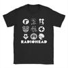 Novelty Radiohead Creep T-Shirt Unisex Cotton Short Sleeve Rock Band Round Neck Summer Tops Shirts
