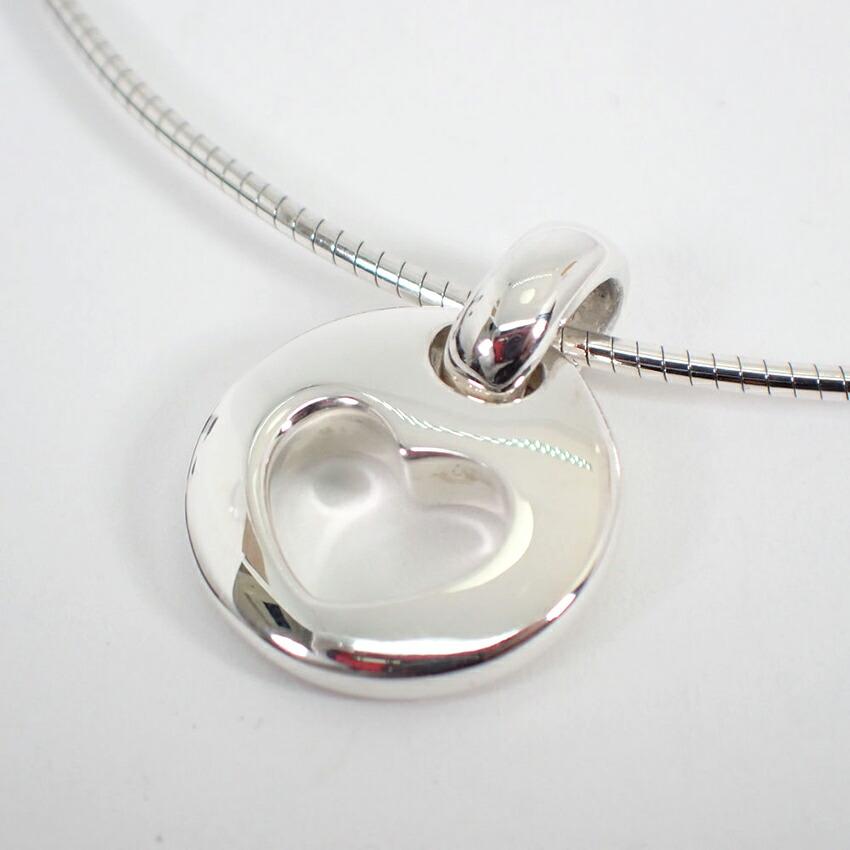 [Used] TIFFANY/Tiffany 925 Heart Omega Chain Pendant [g388-39]