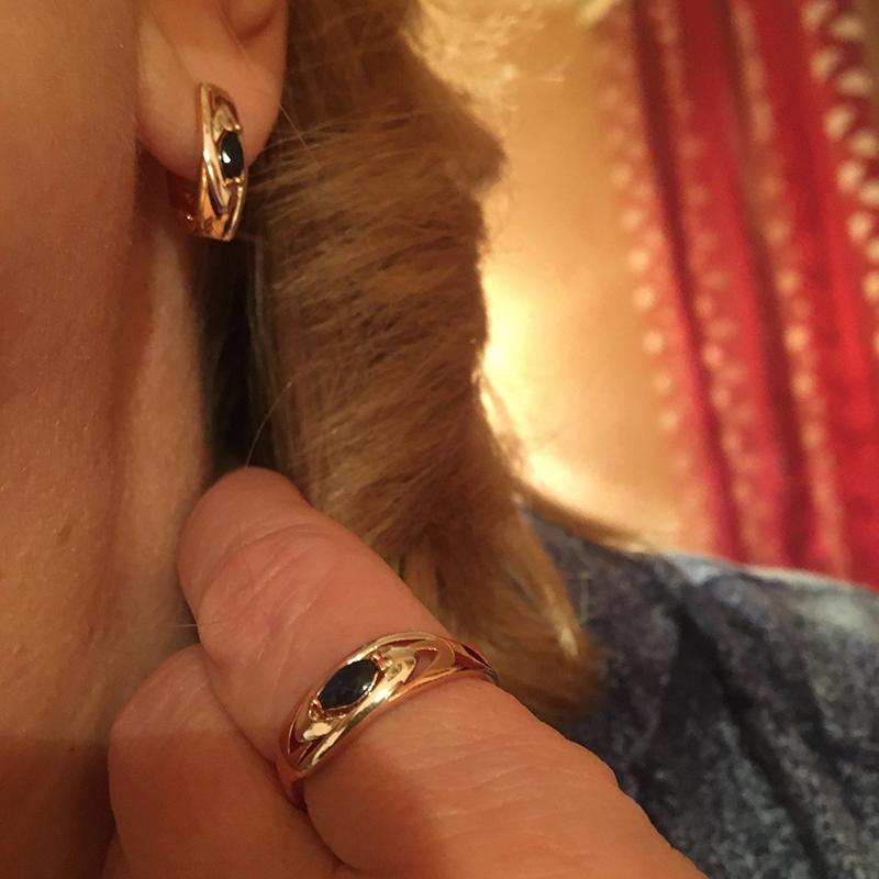 Роскошные серьги с синим камнем, цвет розового золота, смешанное белое золото, серьги-капли с натуральным цирконом для женщин, модные украшения