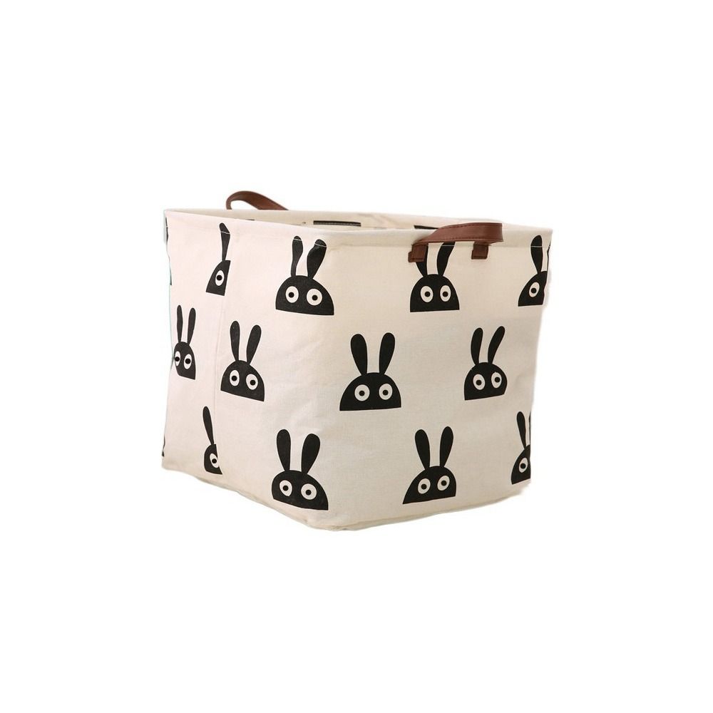 Корзина для белья большой емкости из хлопка и льна, корзина для белья с милой печатью, настольная корзина для белья