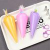 50 Pcs/Bag Thickened Disposable Cream Squeezing Tool Transparent Triangular Bag Dual Color Cream Cookies Squeezing Bag Cake Tool